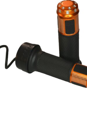 RiuScooter Acelerador Universal, 3 Pines, Negro Dorado, con Empuñadura de Giro