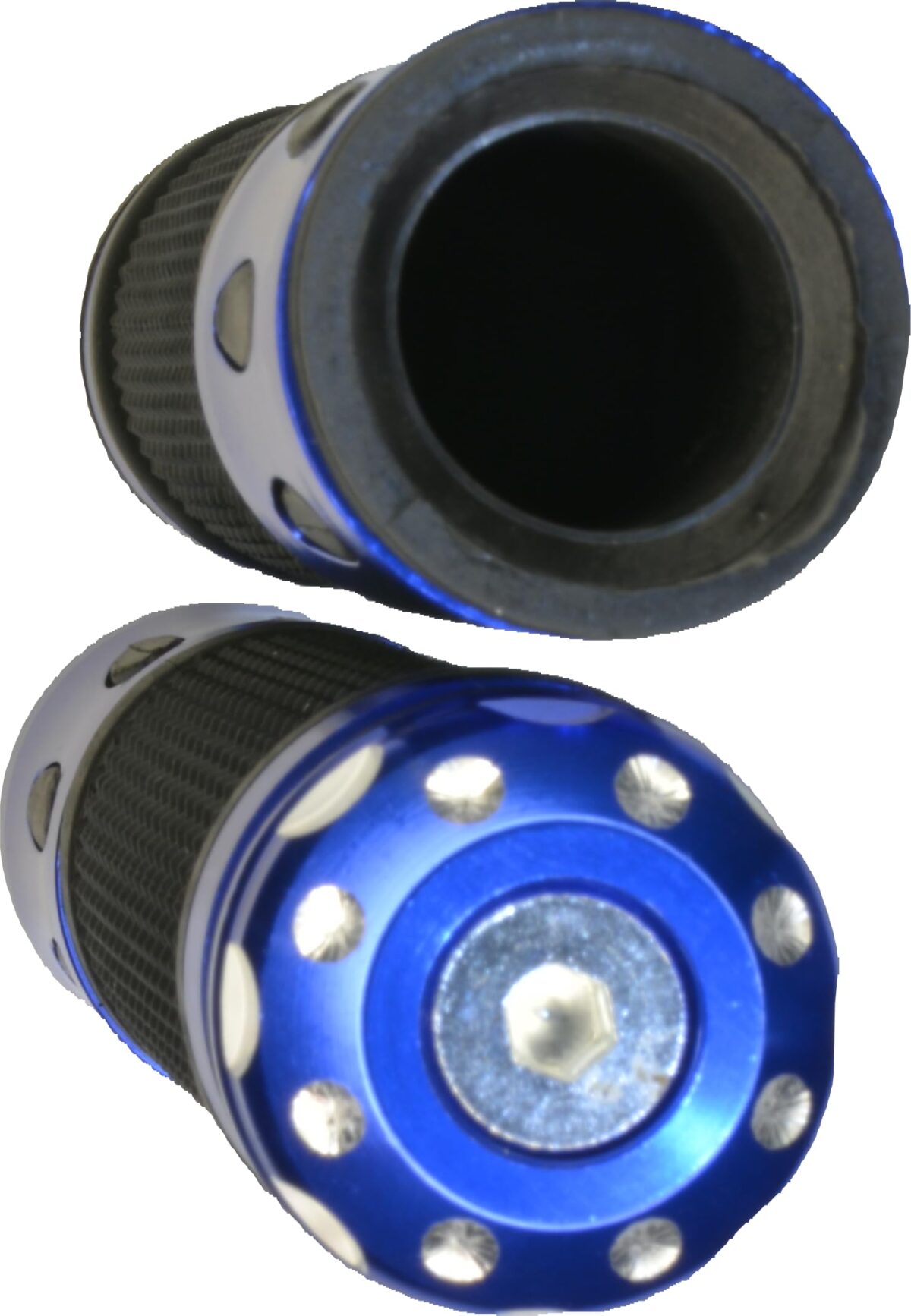 RiuScooter Puños Universales, Negro Azul, 22mm, Agarre Antideslizante con Diseño Texturizado - Imagen 3