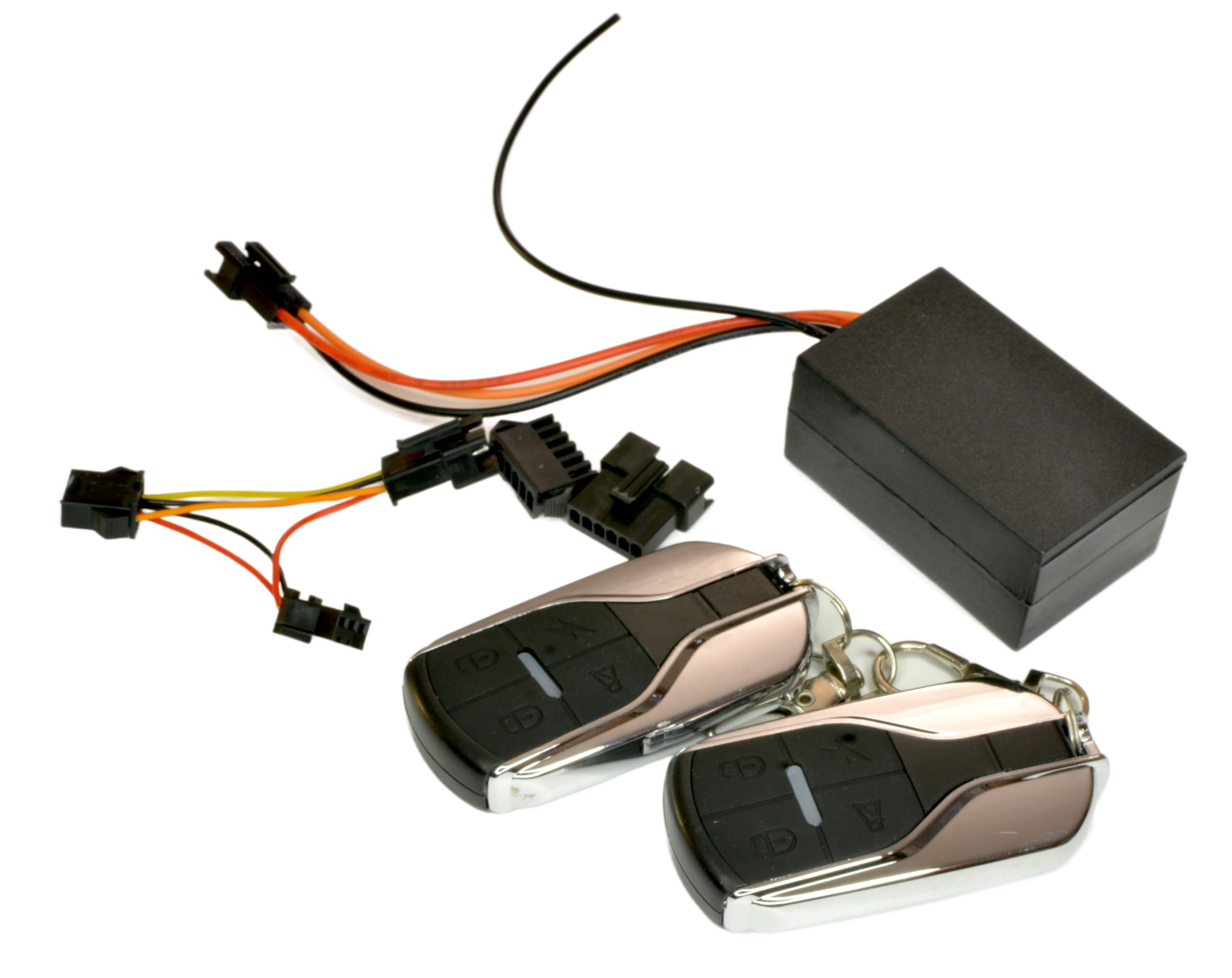 RiuScooter Alarma Antirrobo Universal Conector 6 Pines 36-55V, 2 Mandos a Distancia, Negro Mi4