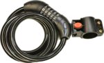 RiuScooter Candado de Cable con Combinación Numérica, Seguridad para Bicicletas, Negro - Imagen 3