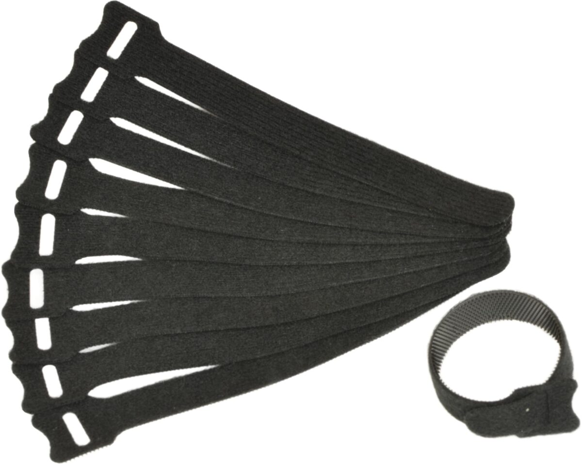 RiuScooter Pack x10 Cintas Reutilizables Para Organizar Cables de   10x110mm Negros - Imagen 2