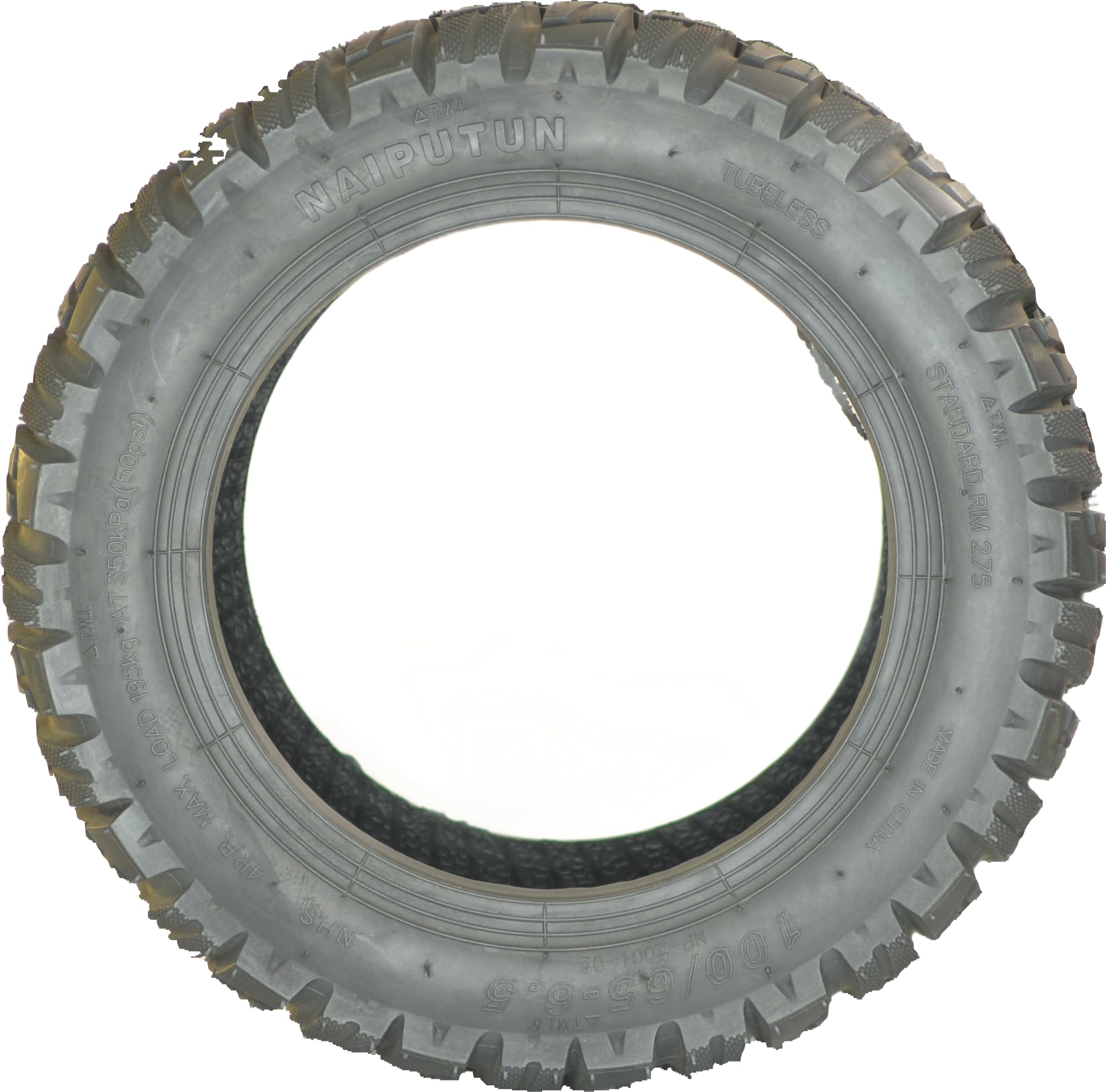 RiuScooter Naiputun Neumático, 60/65-6.5 Pulgadas, Llanta 6.5 - Imagen 3