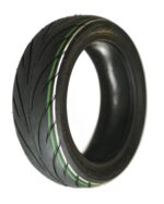 RiuScooter Neumático 9.5x2.5 Pulgadas, Llanta de 6.1 Pulgadas, Negro con Líneas Verdes