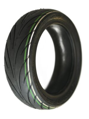 RiuScooter Neumático 9.5x2.5 Pulgadas, Llanta de 6.1 Pulgadas, Negro con Líneas Verdes