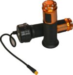 RiuScooter Acelerador Universal, 3 Pines, Negro Dorado, con Empuñadura de Giro - Imagen 2
