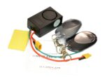 RiuScooter Alarma Antirrobo Universal Conector XT30 36-55V, con 2 Mandos a Distancia, Negro