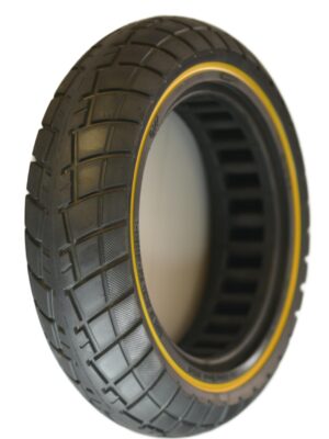 RiuScooter Rueda Maciza, 60/70 (6,5 Pulgadas), con Banda Amarilla, G30