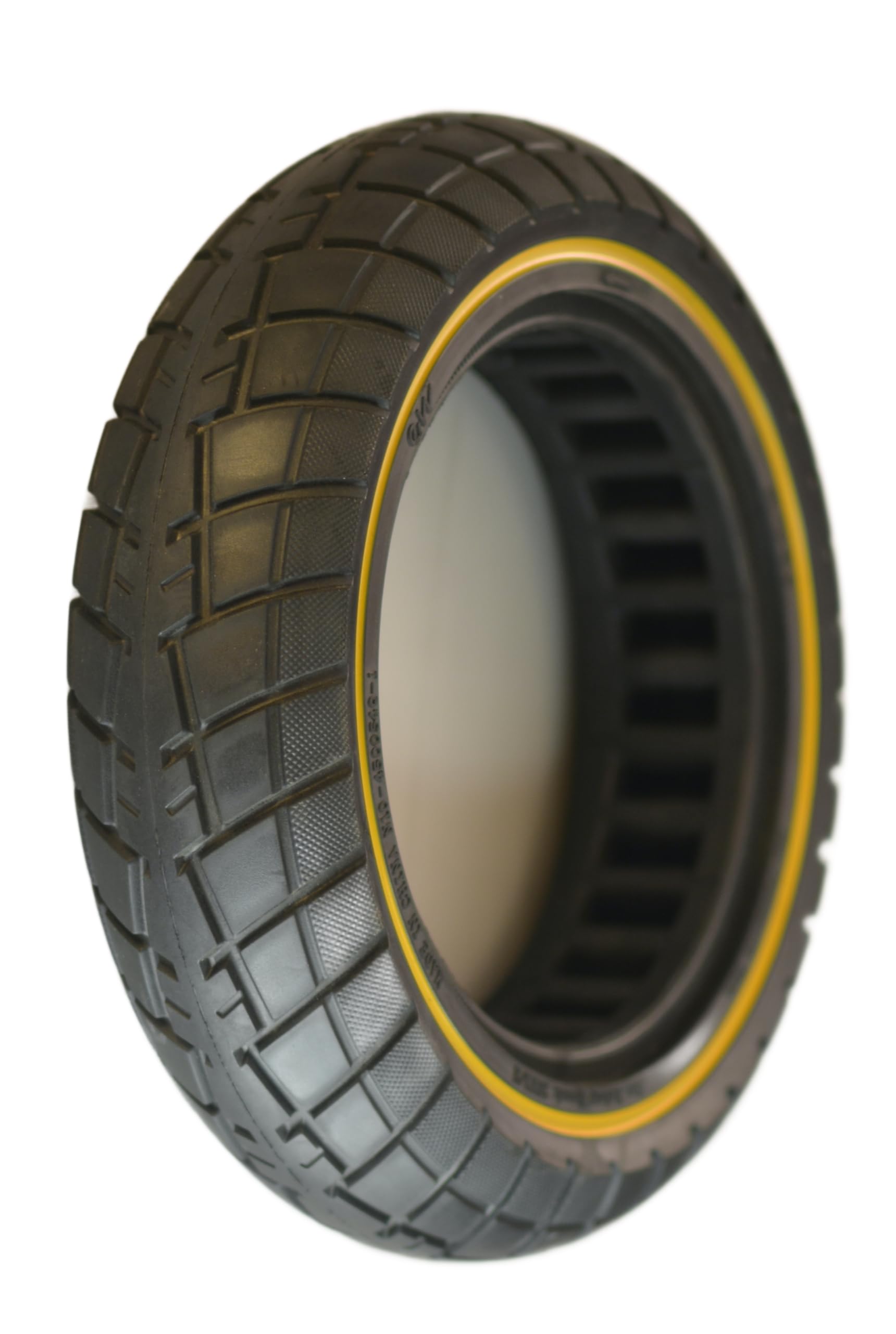 RiuScooter Rueda Maciza, 60/70 (6,5 Pulgadas), con Banda Amarilla, G30