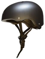 RiuScooter Casco Patinaje, Negro, Talla S, Ajustable, con Correas de Seguridad, Interior Acolchado - Imagen 4