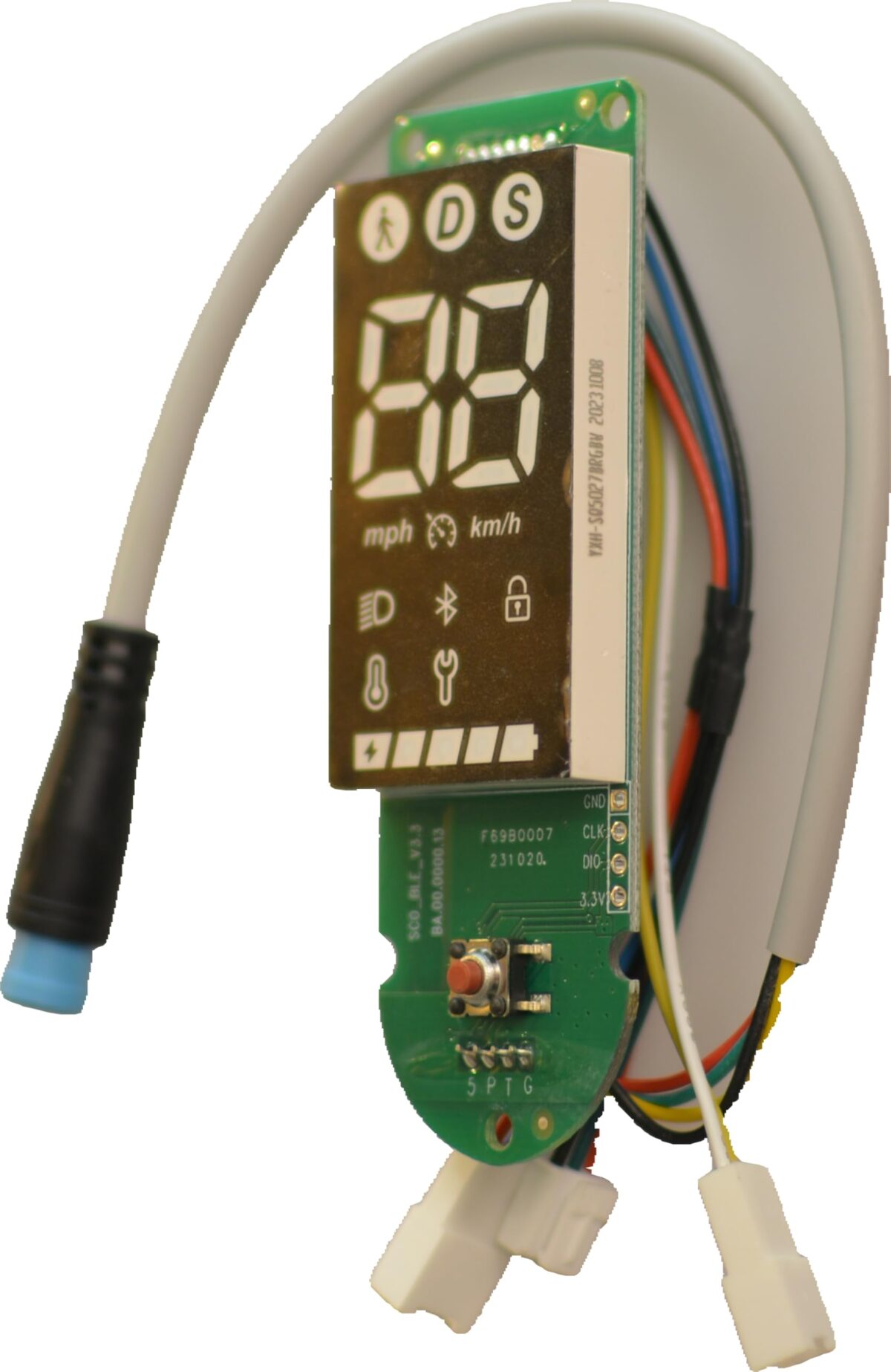 RiuScooter Pantalla LCD Digital con Bluetooth Mi4 Pro, Indicador de Velocidad en km/h, Panel de Control con Iconos - Imagen 3