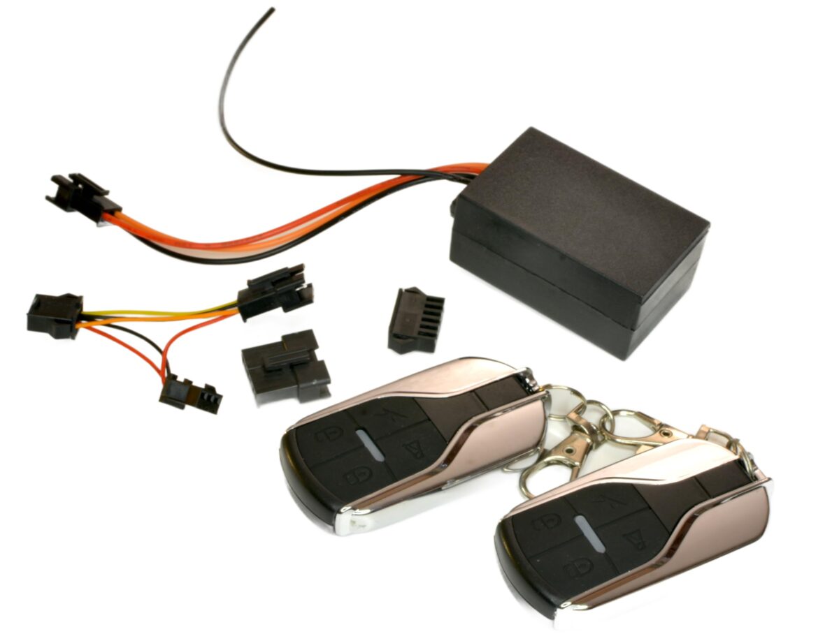 RiuScooter Alarma Antirrobo Universal  Conector 6 Pines 36-55V, 2 Mandos a Distancia, Negro  Mi4 - Imagen 2