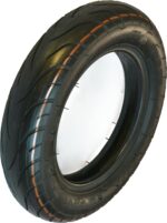 RiuScooter Neumático, 25,4 x 5,7 cm (10 x 2,25 Pulgadas), Negro con Línea Naranja