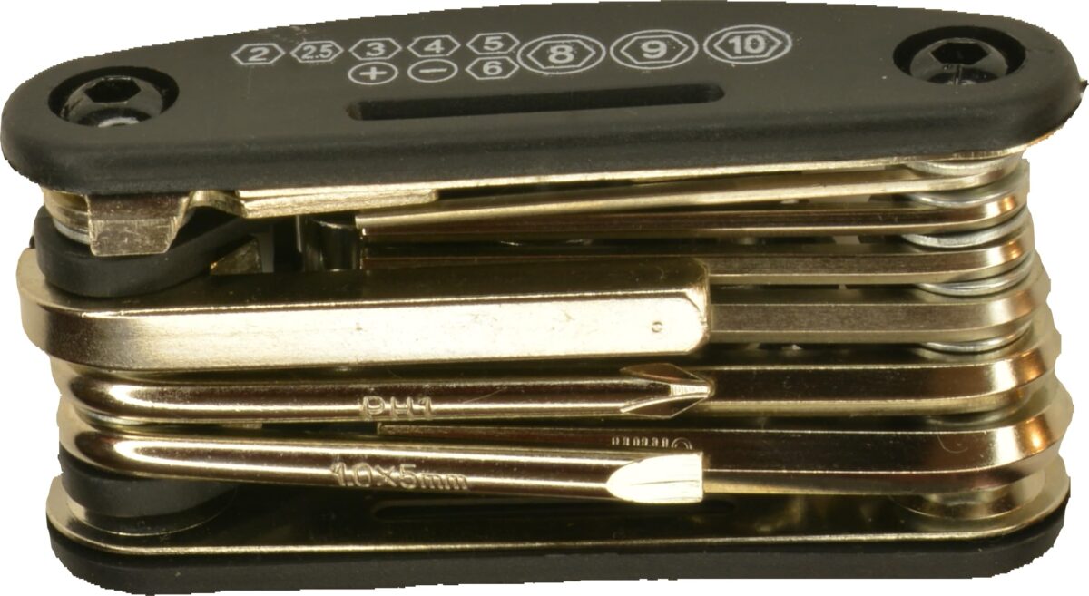 RiuScooter Herramienta Multifunción, Llave Multiherramienta Plegable con Destornilladores - Imagen 6