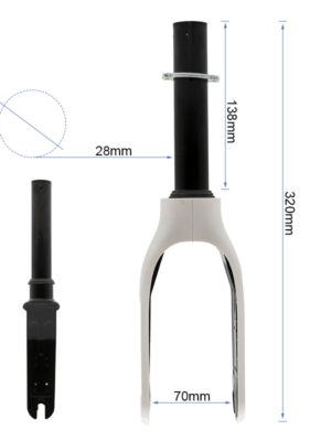 Horquilla con embellecedor blanco para Xiaomi