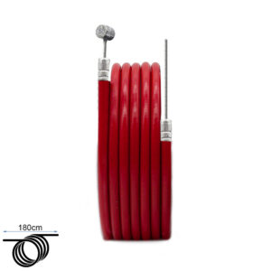 Camisa y cable de freno rojo 1,80m