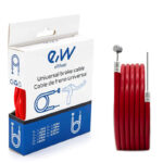 Camisa y cable de freno rojo 1,80m - Imagen 3