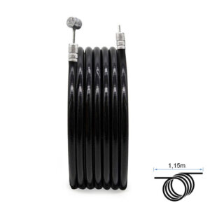Camisa y cable de freno negro 1,15m
