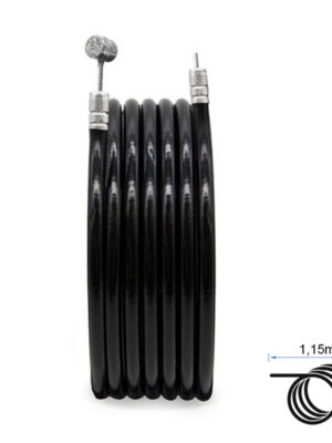 Camisa y cable de freno negro 1,15m