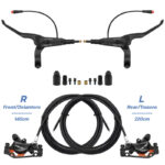 Kit de freno hidráulico negro A5-D Delantero R trasero L [NUTT] - Imagen 2