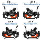 Kit de freno hidráulico negro A5-D Delantero R trasero L [NUTT] - Imagen 3