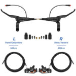 Kit de freno hidráulico negro A5-D Delantero L trasero R [NUTT] - Imagen 2