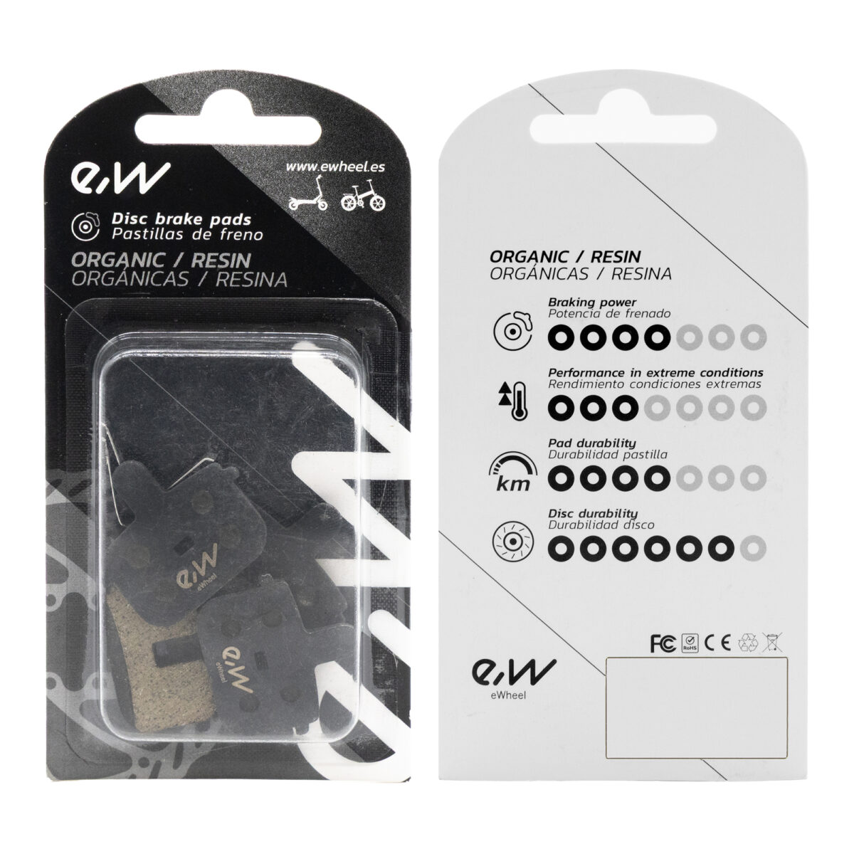 Pastillas de freno RT001 Ewheel para patinete eléctrico - Imagen 4