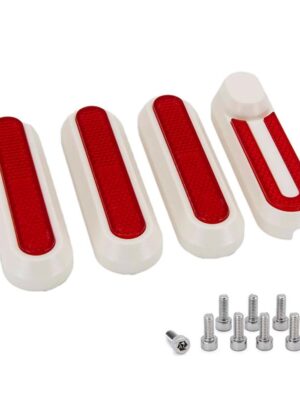 Catadióptrico blanco con reflector rojo para Xiaomi