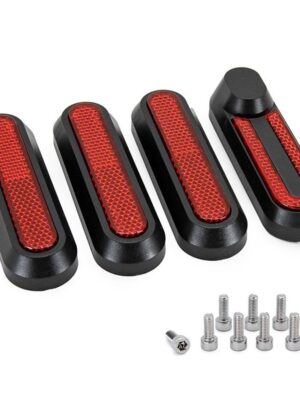 Catadióptrico negro con reflector rojo para Xiaomi