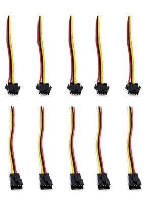 Conector con cable 22AWG SM 3 pin - 5F/5M