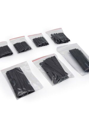 Termorretráctil negro para cable - 127 uds