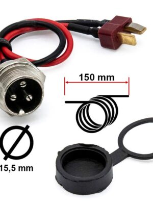 Puerto de carga GX16 a Dean tipo T