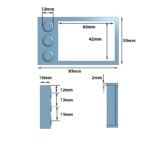 Protector de silicona impermeable azul para display S866 - Imagen 4