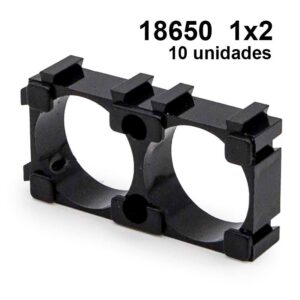 Soporte baterías 18650 1x2 - 10 uds