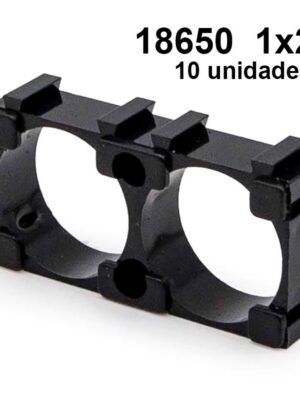 Soporte baterías 18650 1x2 - 10 uds