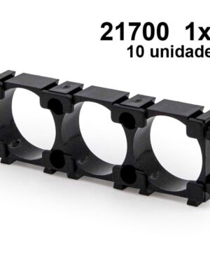 Soporte baterías 21700 1x3 - 10 uds