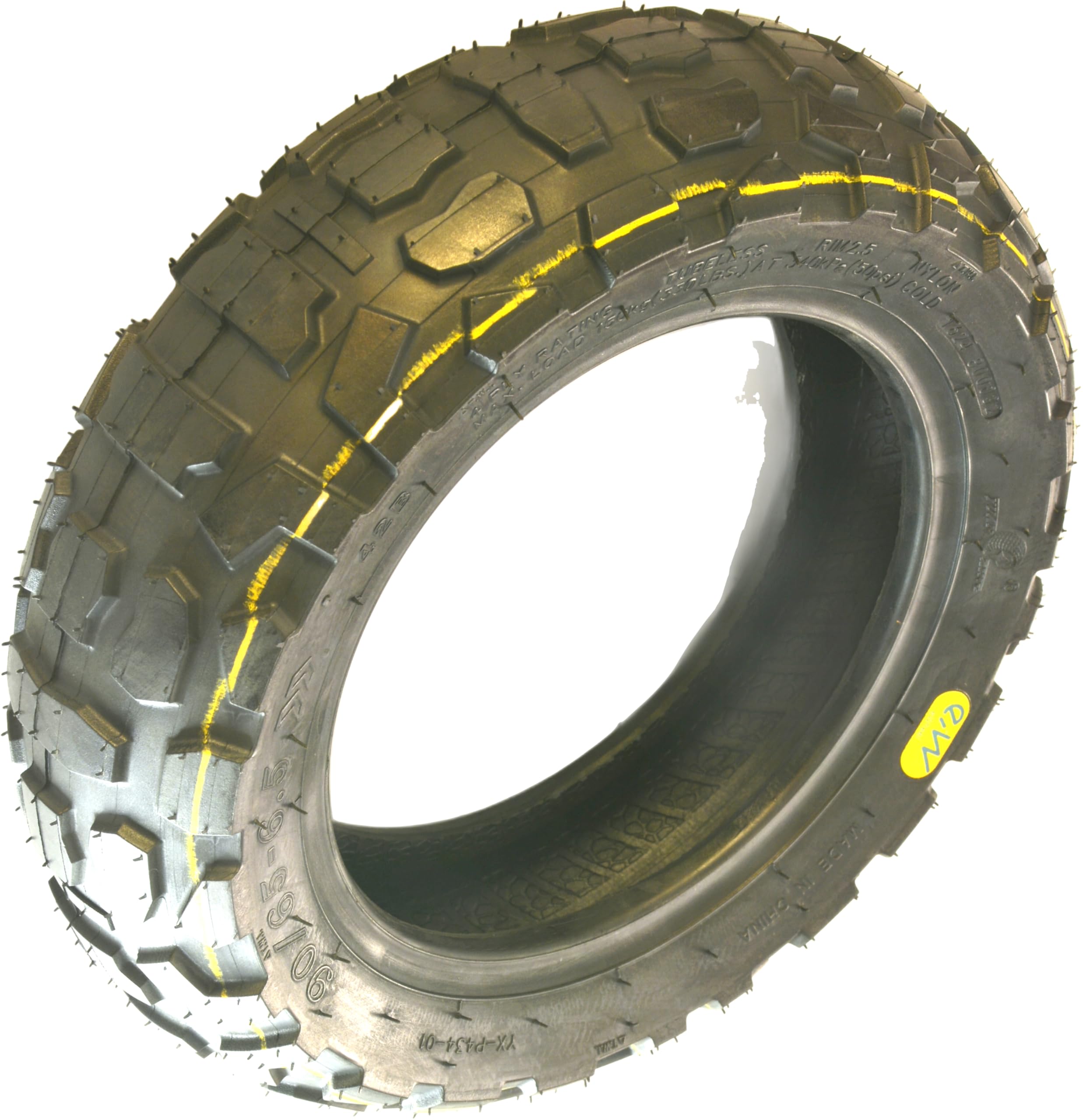 RiuScooter Neumático, 90/65-6.5 Pulgadas, Llanta de 6.5 Pulgadas,