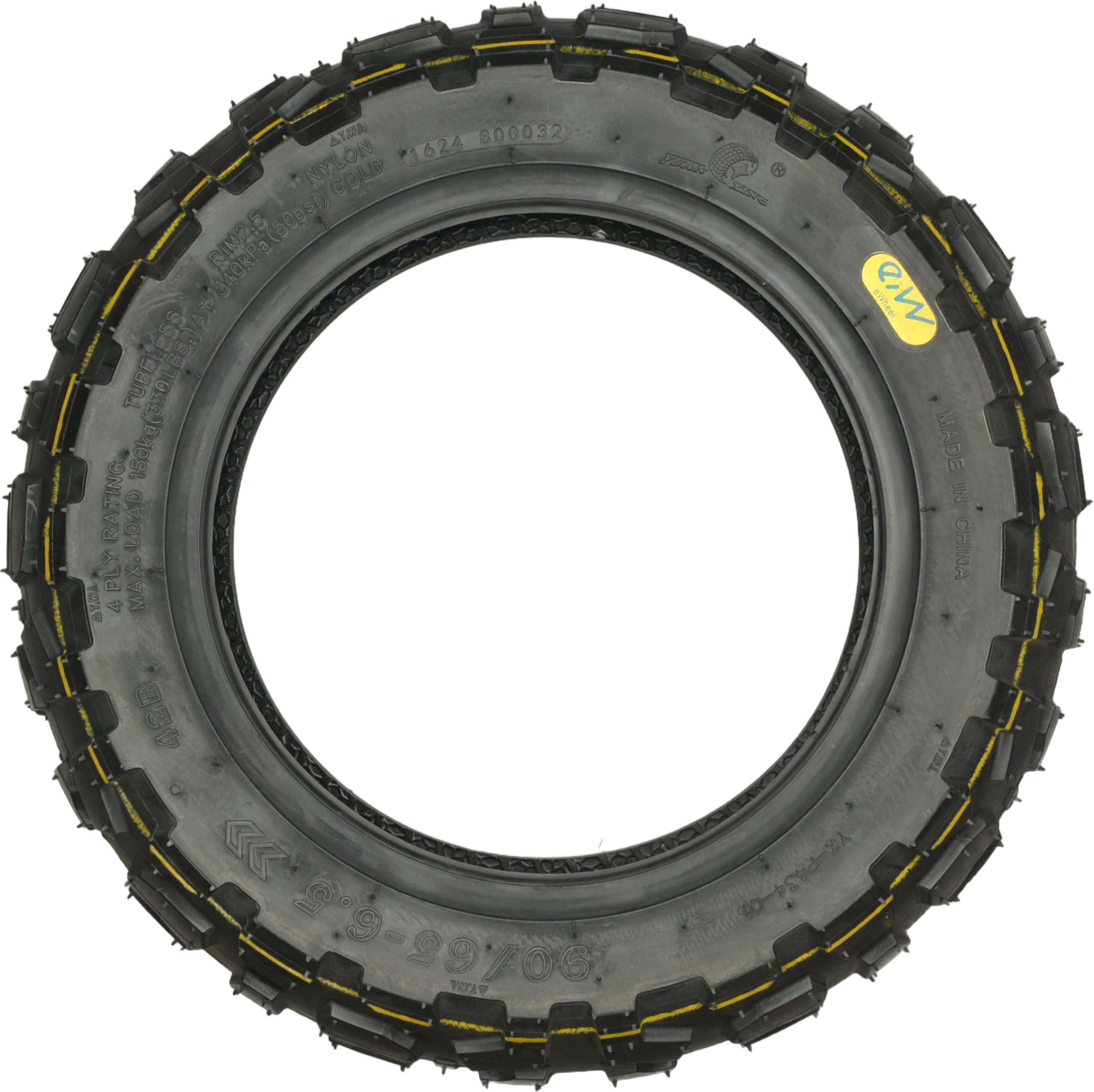 RiuScooter Neumático, 90/65-6.5 Pulgadas, Llanta de 6.5 Pulgadas, - Imagen 2