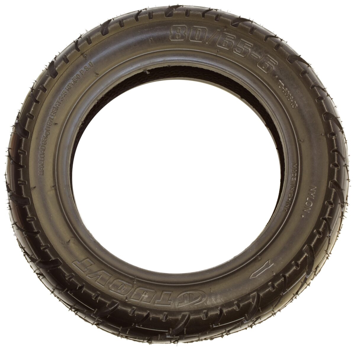 RiuScooter Neumático Tubeless, 10x3-6 (80/65-6) 255X80-6  otros  con llanta de 6 Pulgadas - Imagen 2