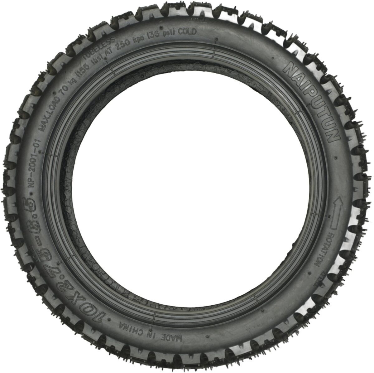 RiuScooter Neumático Tubeless 10x2.75-6.5 Pulgadas - Imagen 6