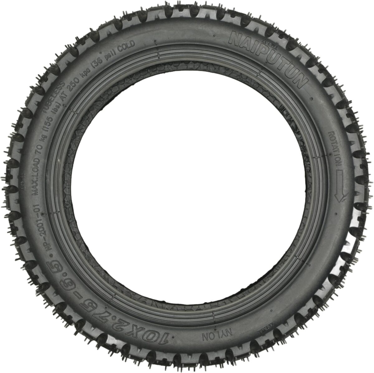 RiuScooter Neumático Tubeless 10x2.75-6.5 Pulgadas - Imagen 4