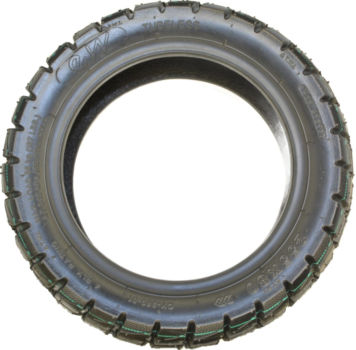 RiuScooter Neumático Tubeless, 255x80-6, 10x3-6, 80/65-6, Kugo, Llanta 6 Pulgadas - Imagen 3
