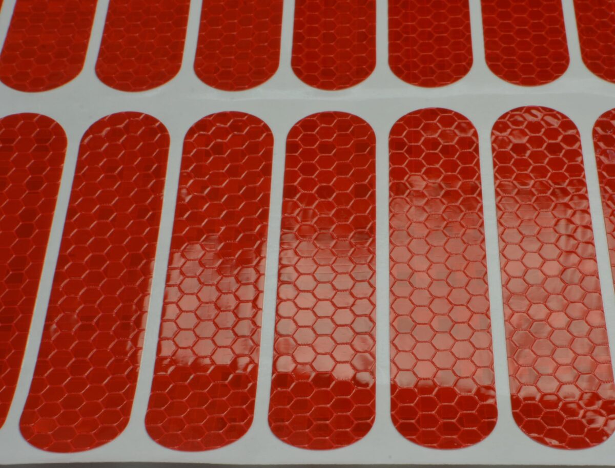 RiuScooter Pegatinas Reflectantes  20 Unidades, Rojo, 90x20mm, Multiuso, Alta Visibilidad - Imagen 4