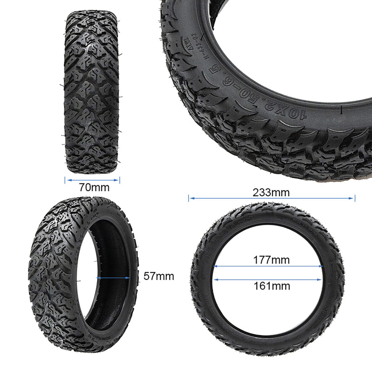 Neumático tubeless offroad 10x2,5-6,5 [Xuancheng] - Imagen 2