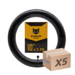 Cámara de aire 10x2,5 Black Cat - válvula curva 90x90 -5uds