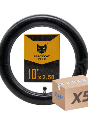 Cámara de aire 10x2,5 Black Cat - válvula curva 90x90 -5uds