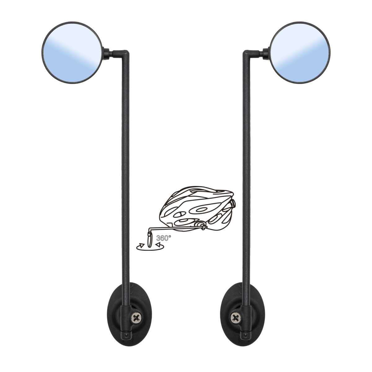 Espejo retrovisor lateral EWR002 para casco - ajustable y desmontable - Imagen 4