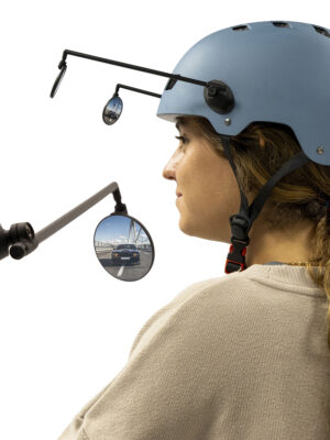 Espejo retrovisor lateral EWR002 para casco - ajustable y desmontable