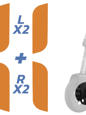 Adhesivo reflectante R Y L embellecedor original Niu KQi1 Pro - 4uds