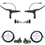 Kit de freno hidráulico negro Y5 Delantero L trasero R [NUTT] - Imagen 2