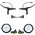 Kit de freno hidráulico negro Y5 Delantero L trasero R [NUTT] - Imagen 4